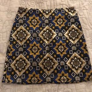 Jacquard mini skirt